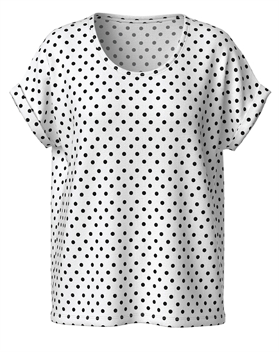 Only - ONLMoster T-Shirt - Cloud Dancer/ Balck Dots